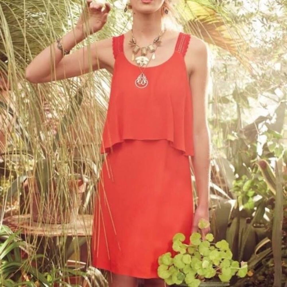 Maeve red tisana dress